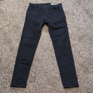rag & bone Standard Issue Fit 1 Men's Dark Black Skinny Leg Jeans Size 31